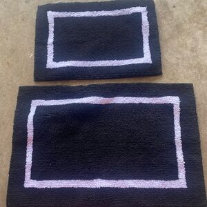 Amazon Black and White Bath Mats